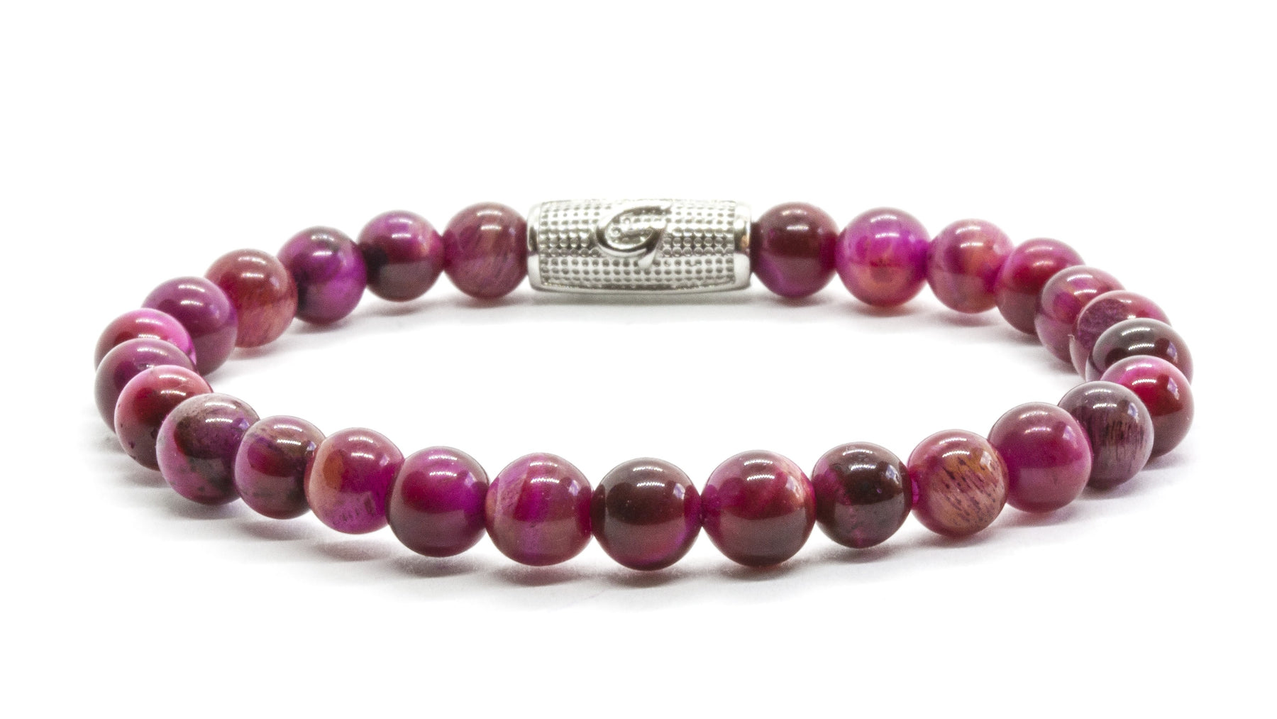 6mm Stones | Fuchsia tiger eye