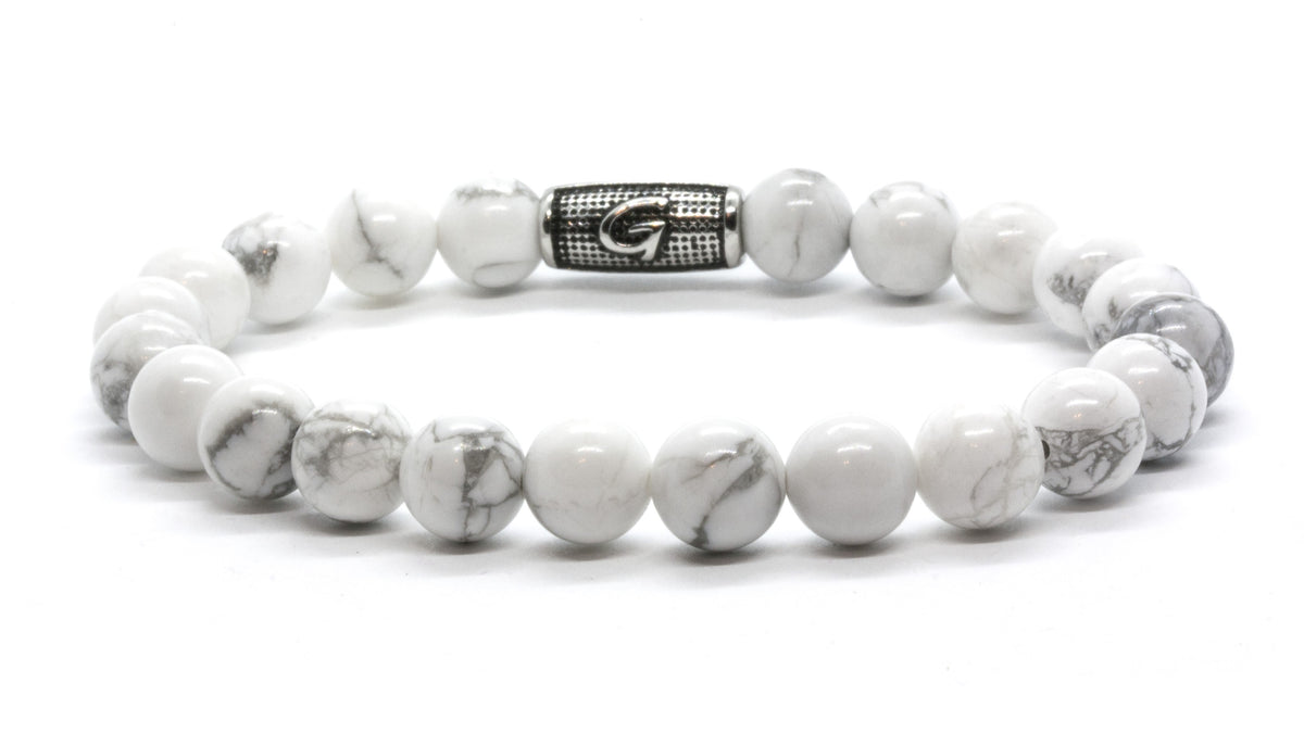 6mm Stones | White howlite
