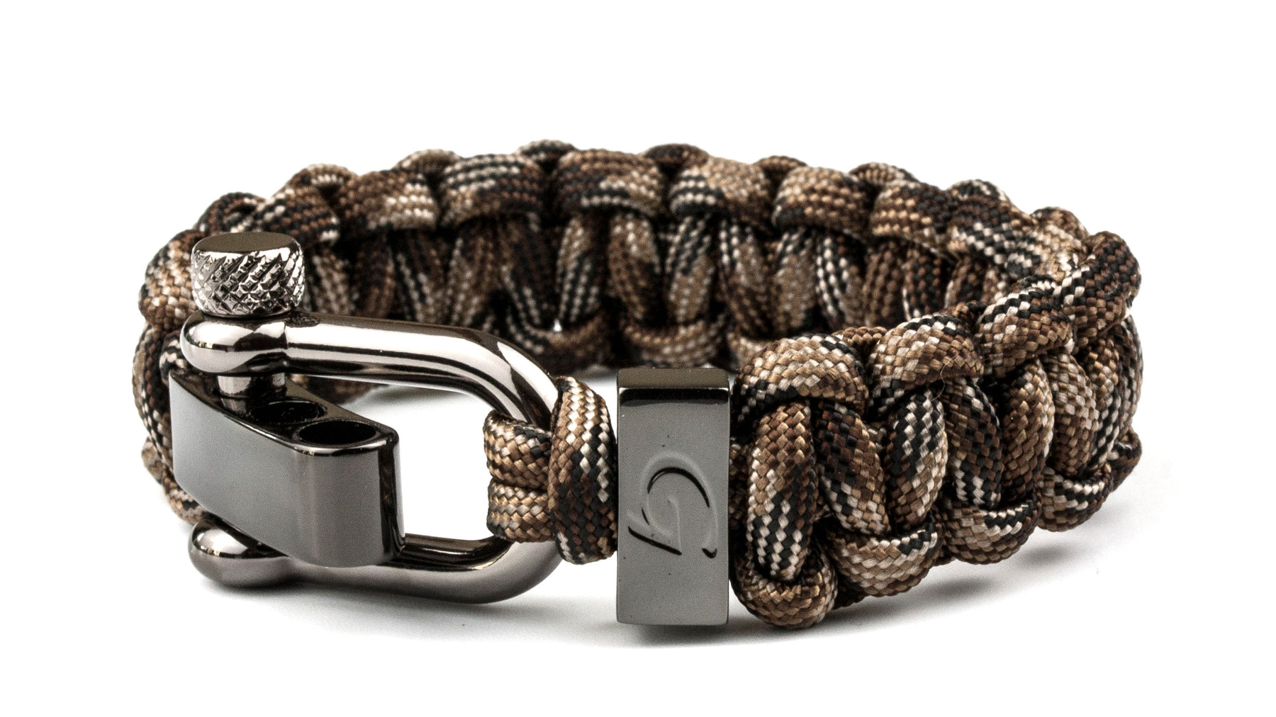 Stoere heren armbanden touw | Brown camo