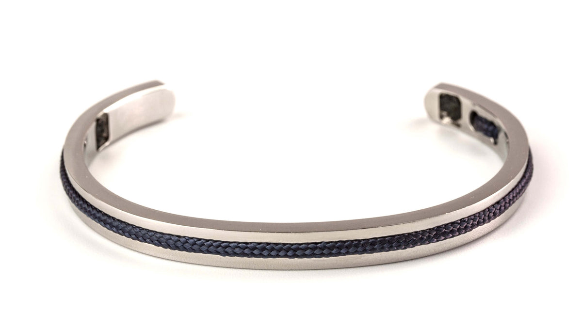 Stalen armbanden voor mannen | Navy blue