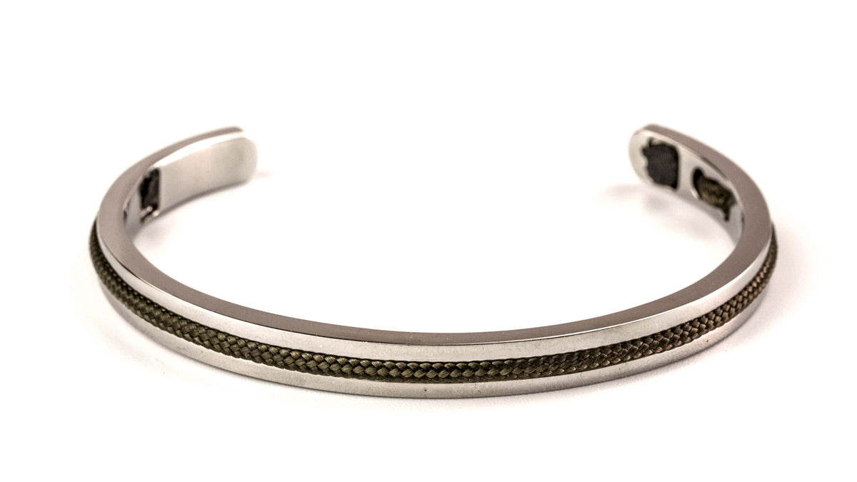 Stalen armbanden voor heren | Olive drab