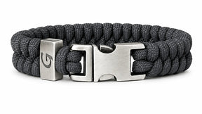 Elegance Classic Buckle paracord armband in Anthracite
