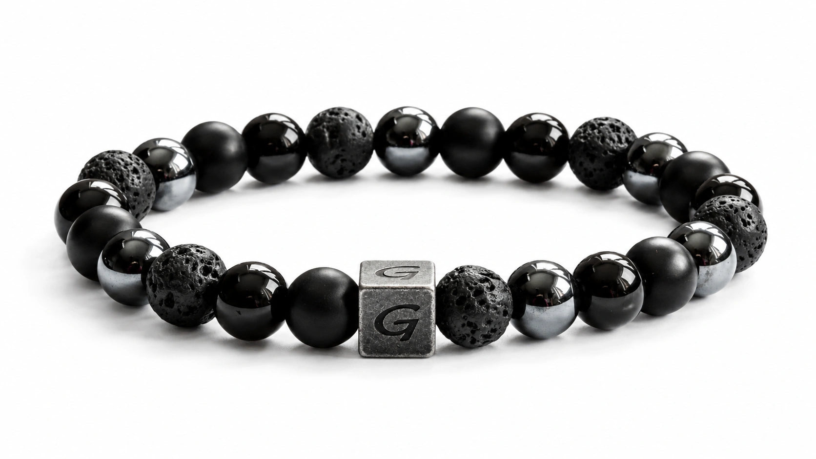 Ares Mixed Stones armband met gemixte natuursteen kralen