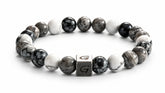 Athelstan Mixed Stones armband met gemixte natuursteen kralen