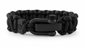 Imperative Classic D-shackle paracord armband in Black
