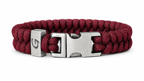 Elegance Classic Buckle paracord armband in Burgundy
