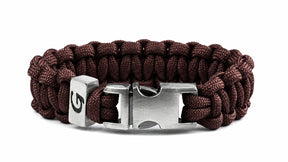 Imperative Classic Buckle paracord armband in Chestnut Brown