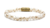 6mm Stones | Facetted half brown crystal