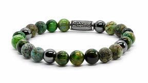 Floki Mixed Stones armband met Oval Logo bead