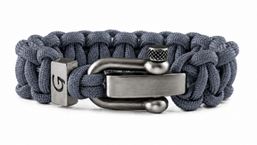 Imperative Classic D-shackle paracord armband in Graphite