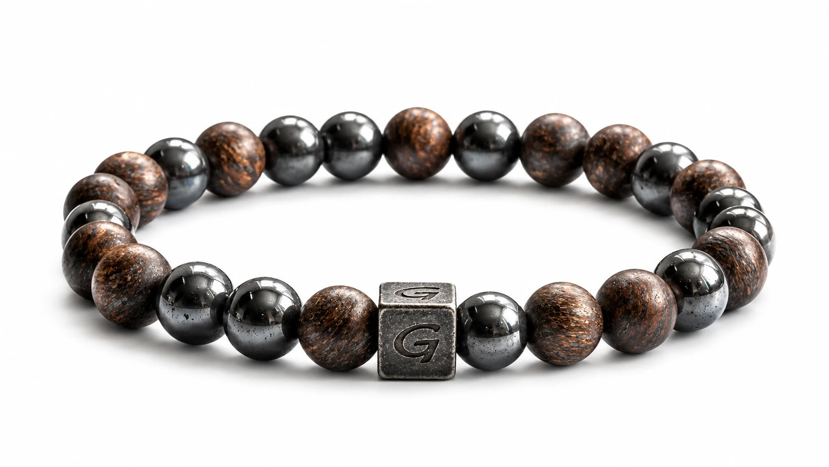 Mercury Mixed Stones armband met gemixte natuursteen kralen