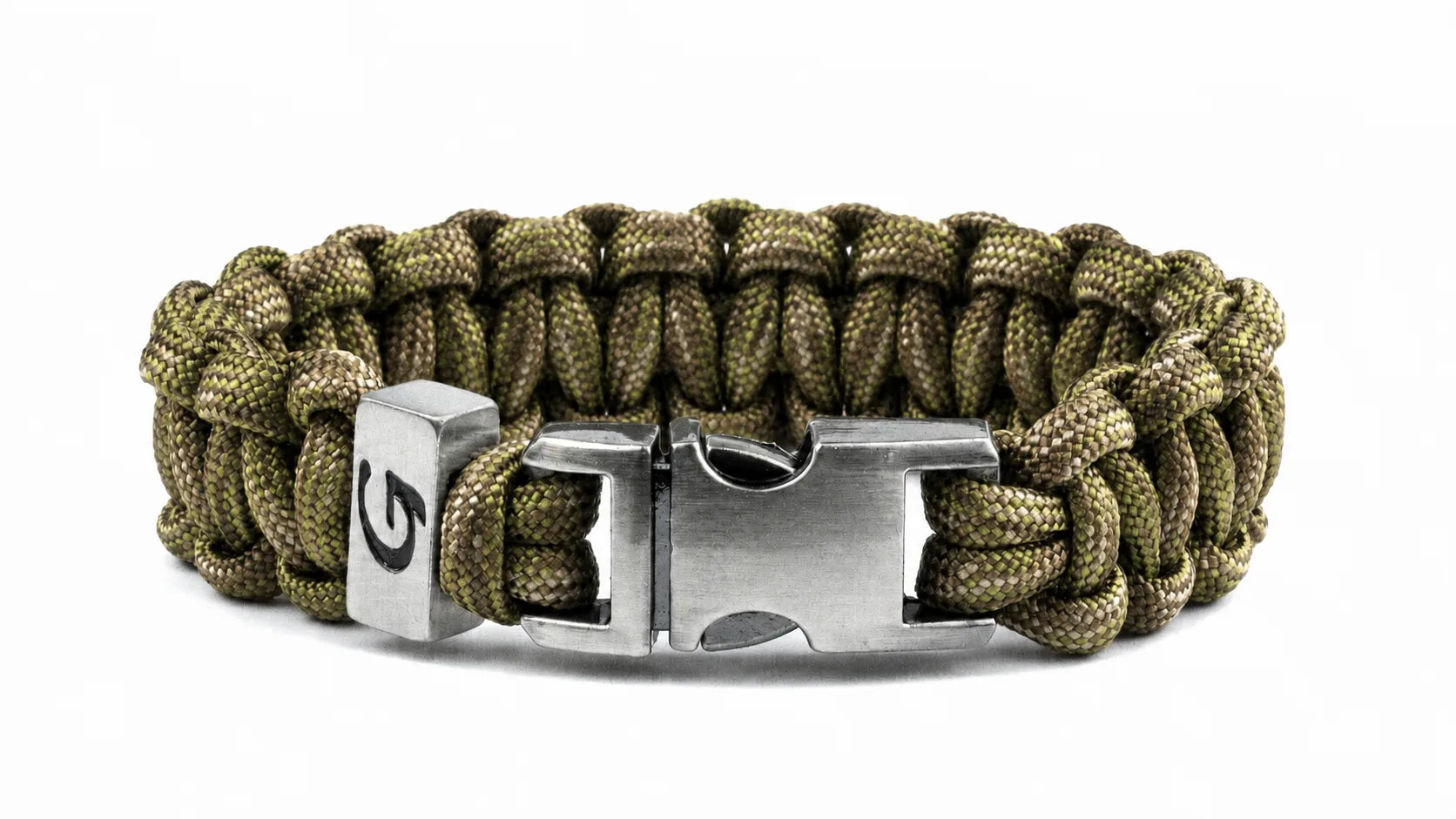 Imperative Striped Buckle paracord armband in Multi Camo