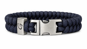 Elegance Classic Buckle paracord armband in Navy Blue