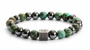 Neptune Mixed Stones armband met gemixte natuursteen kralen