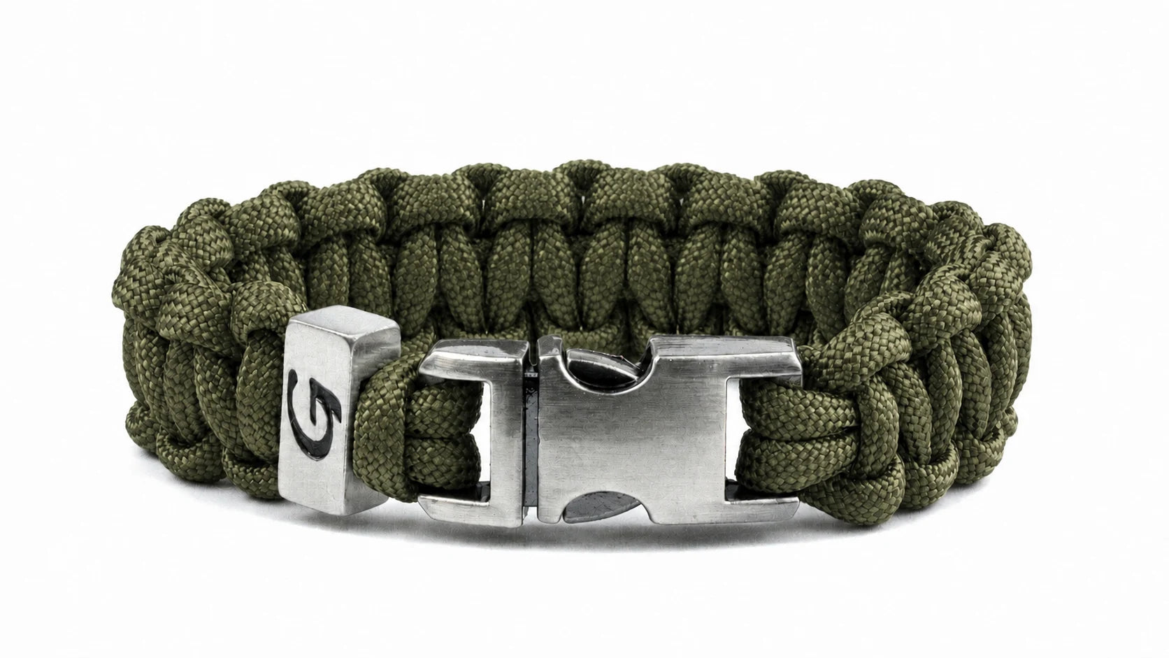 Imperative Classic Buckle paracord armband in Olive Drab