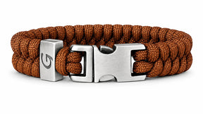 Elegance Classic Buckle paracord armband in Rust