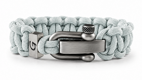 Imperative Classic D-shackle paracord armband in Silver Grey