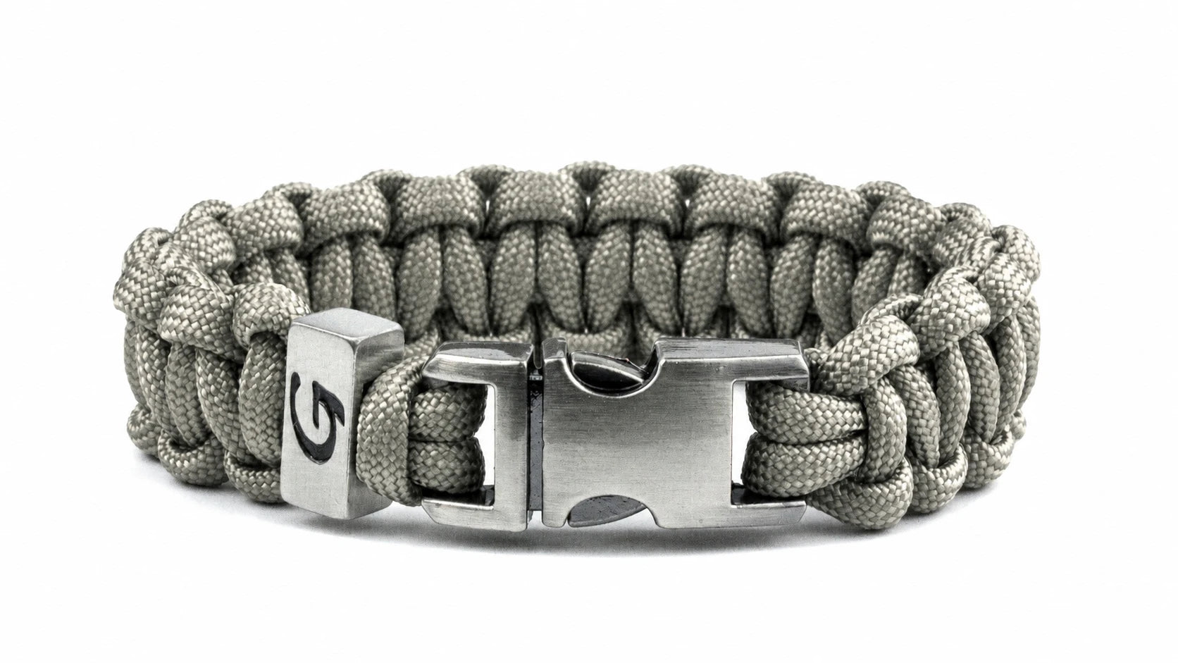 Imperative Classic Buckle paracord armband in Steel Grey
