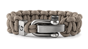 Imperative Classic D-shackle paracord armband in Tan