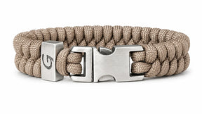 Elegance Classic Buckle paracord armband in Tan