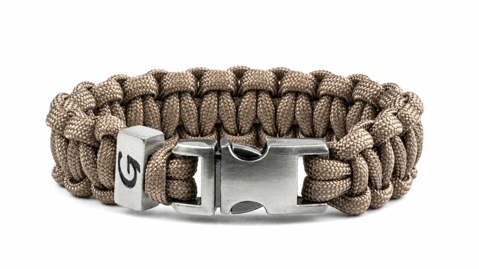 Imperative Classic Buckle paracord armband in Tan