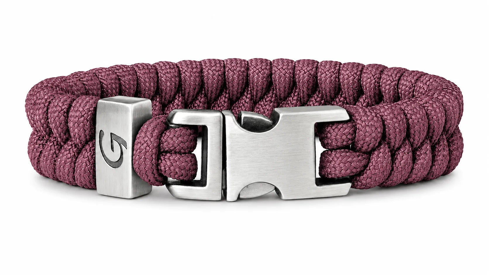 Elegance Classic Buckle paracord armband in Wine