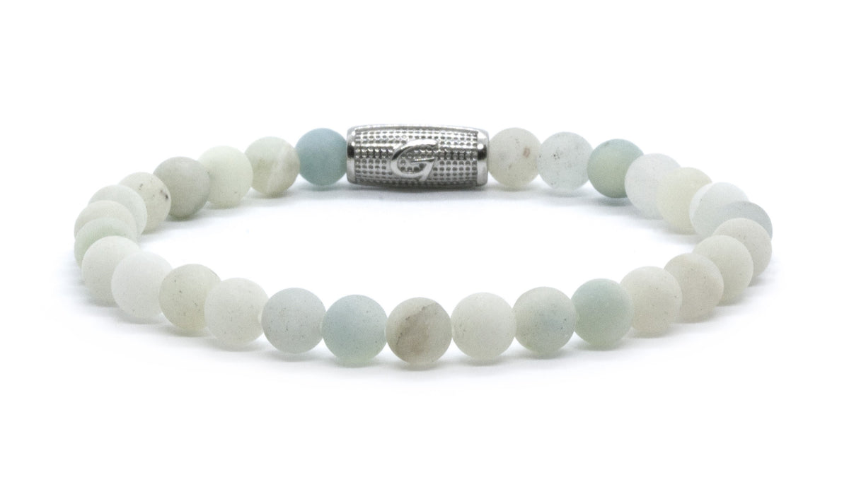 6mm Stones | Frosted aquamarine