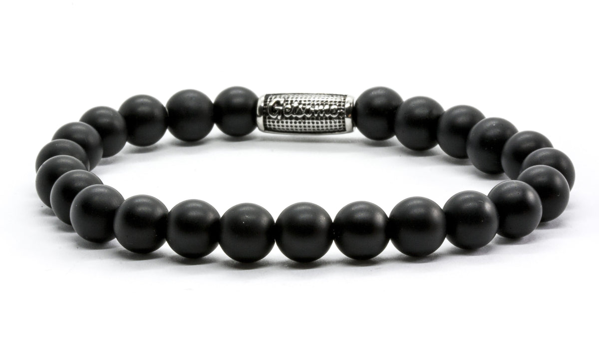 Stones | Frosted black agate