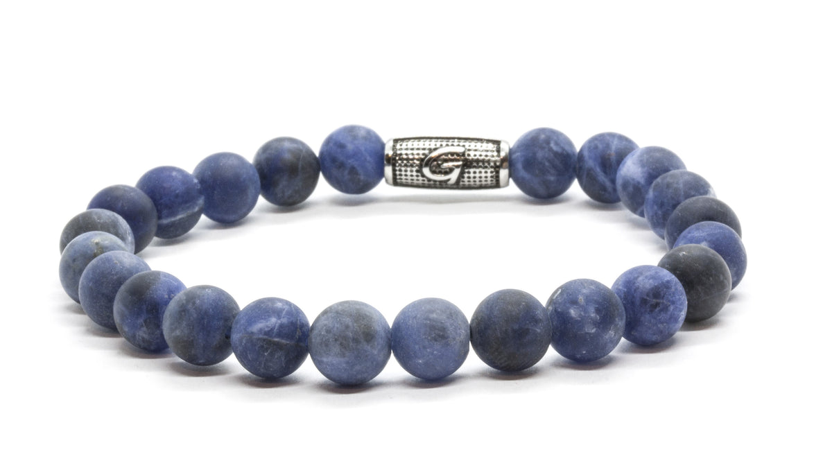 Stones | Frosted blue sodalite