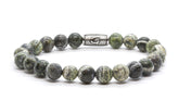Stones | Frosted green zebra
