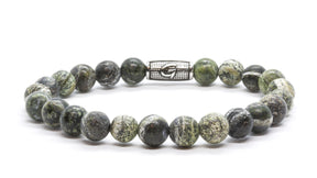 Stones | Frosted green zebra