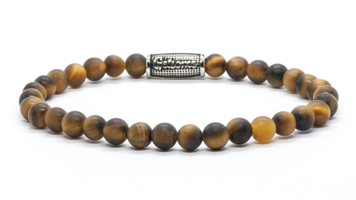 6mm Stones | Frosted yellow tiger eye