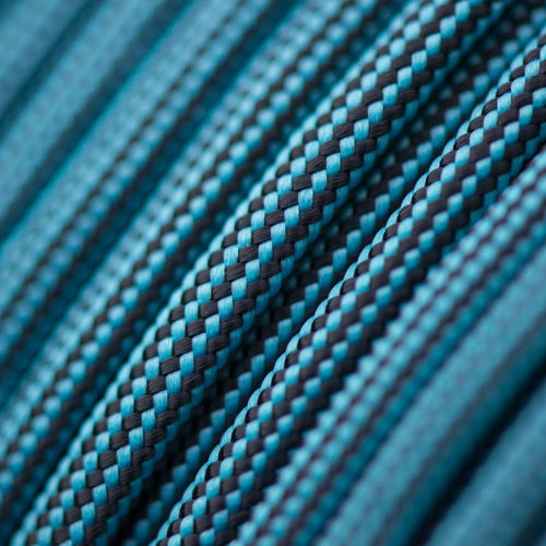 Turquoise & Black Stripes