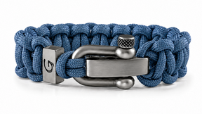 Imperative Classic D-shackle paracord armband in PetrolBlue