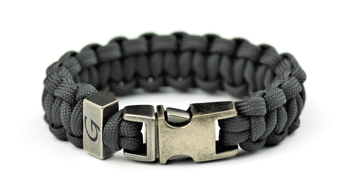 Touw armbanden heren | Anthracite