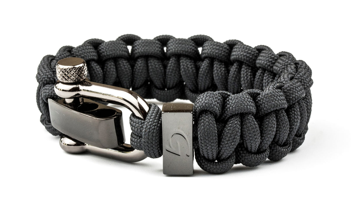 Touw armbanden heren | Anthracite