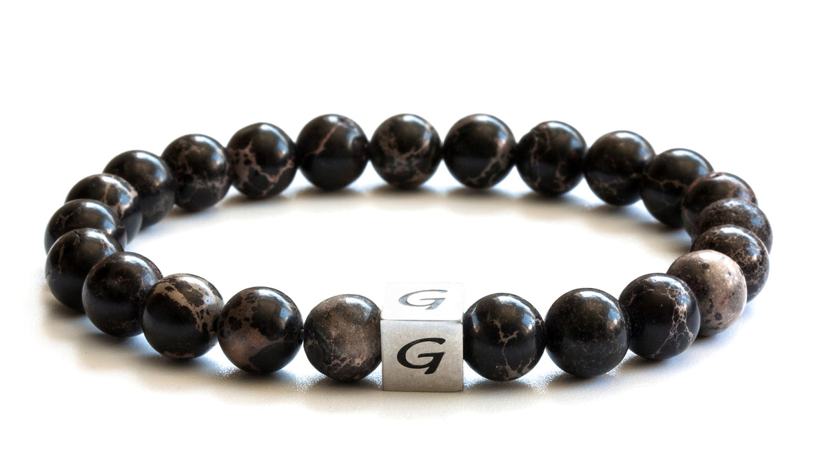 Kralen armband | Black sediment