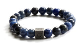 Kralen armband | Blue sodalite