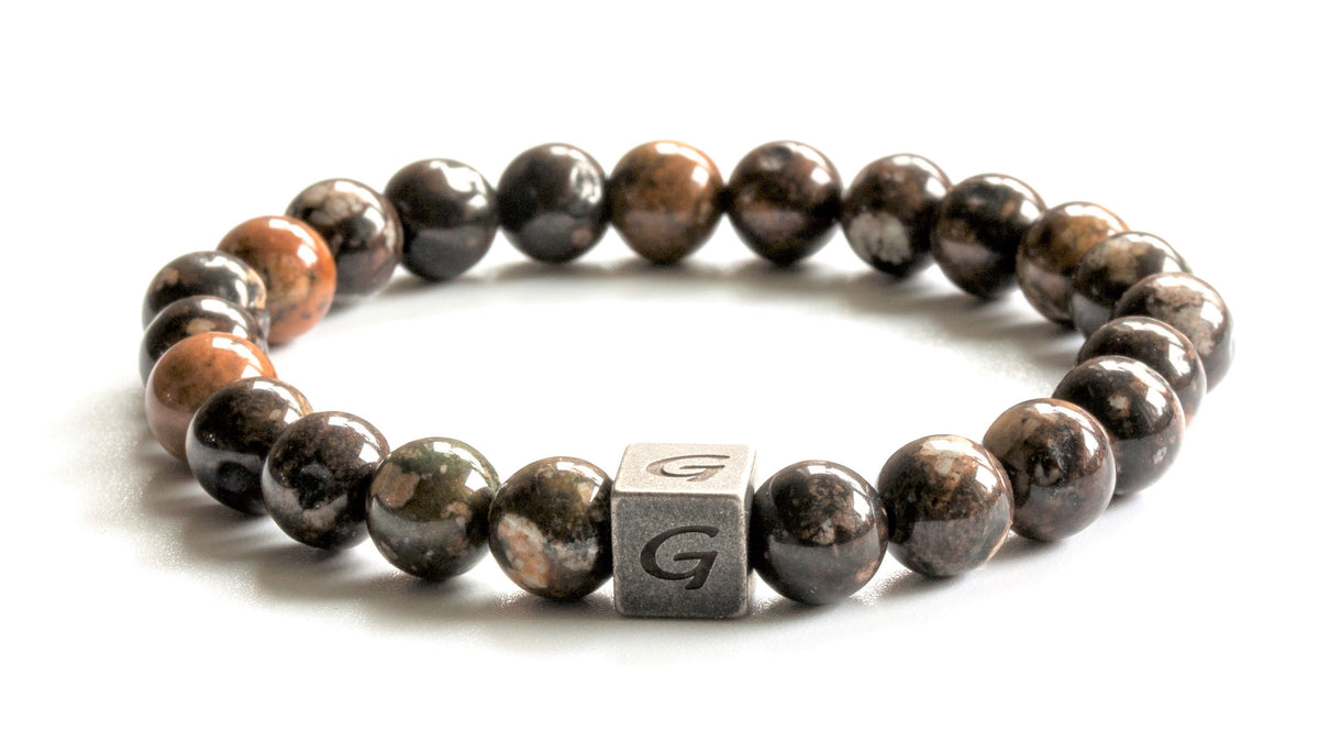 Kralen armband | Brown cherry