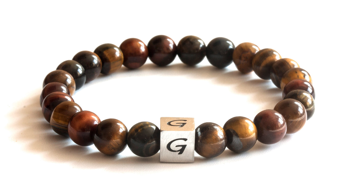 Kralen armband natuursteen | Multi color tiger eye