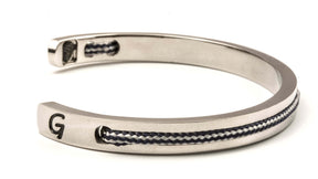 Steel | Navy blue & white