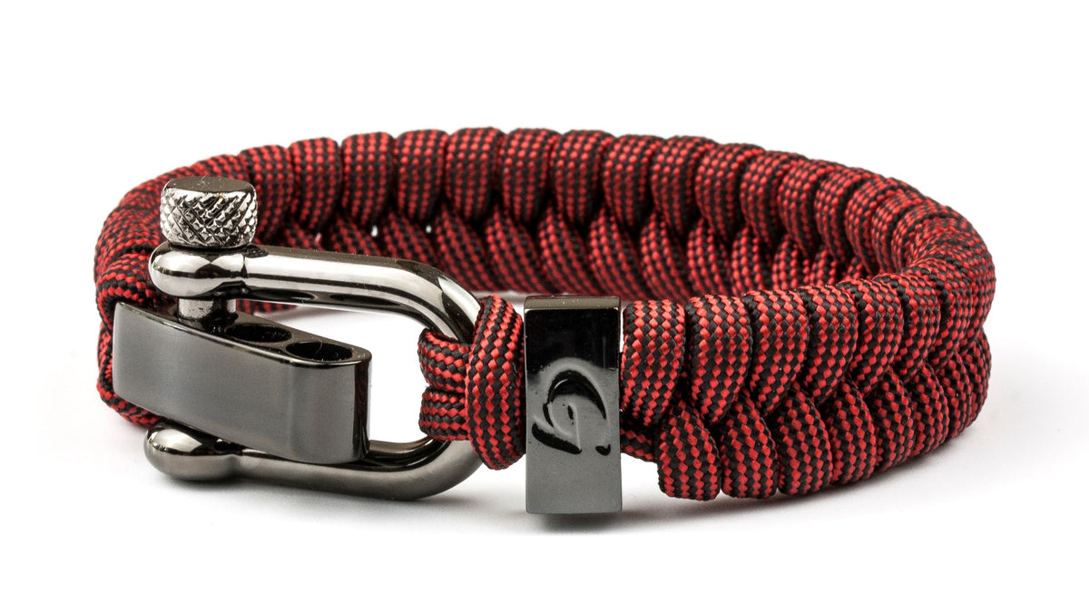 Heren armbanden kopen | Red & black