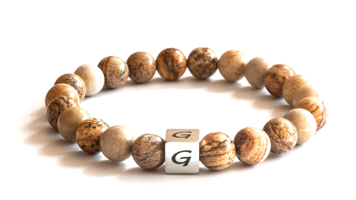 Kralen armband natuursteen | Stone brown jaspers