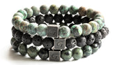 Kralen armbanden set | Moss