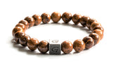 Kralen armband natuursteen | Woodstone
